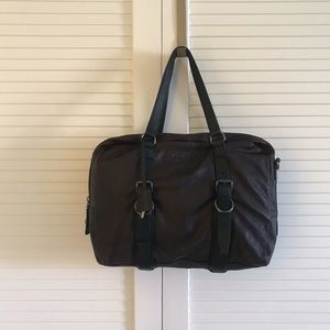 Prada leather brown bag